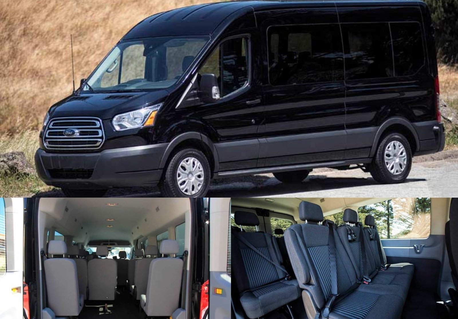 Spacious Orlando cruise transportation van interior